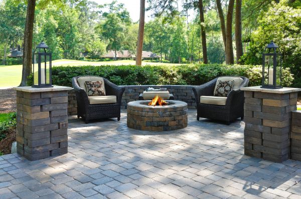 Fire Pit Gas Line Installation in Brownsburg